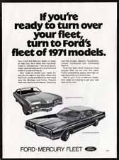 1971 FORD Galaxie 500 MERCURY Montego MXVintage Original Print AD | Canada