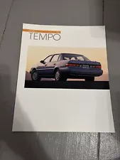 Vintage 1993 Ford Tempo OEM Dealer New Car Sales Brochure NOS