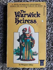 Margaret Abbey THE WARWICK HEIRESS 1973 Wars Of The Roses Great Cover Art