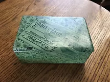 ANTIQUE RECTANGLE TIN LITHO VANITY FAIR TOBACCO CAN BOX KIMBALL &CO ROCHESTER NY