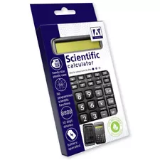 Scientific Calculator With Cover Case GCSE Maths A Level School Office 10 Digit