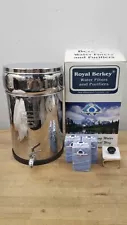 Royal Berkey Stainless Steel Gravity Water Filter System w/ 3 Biofilm Drops