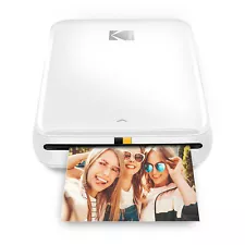 Kodak Step Mobile Instant Photo Printer, Portable Zink 2x3 Mini Printer (White)