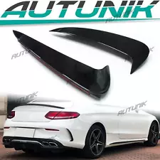 For Mercedes W205 2DR Coupe C43 C63 AMG Rear Side Air Vents Trims Canards Black (For: 2019 C63 AMG)