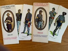 Civil War Military Uniforms of the Union and Confederacy 1861-65 Complete Set