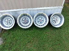 1971-87 CHEVY C10 TRUCK 5 ON 5 15X8 GM RALLY WHEELS RIMS CHEVROLET GMC