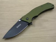 Kershaw 1870OLBLK Knockout Knife, Assisted Opening, OD Green, USA - Excellent