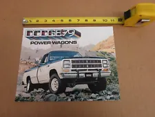 1979 Dodge Power Wagon W150 W200 Warlock pickup sales brochure 8pg ORIGINAL