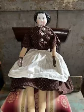 Antique German 18” Civil War Era China Head Doll