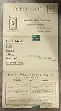 Louisville Seed Company, Inc., 1917 Gold Medal Field Seed Mailing Announcement