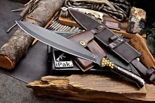 CFK IPAK Handmade D2 Custom CORELON HUGE BARONG MACHETE Hunting Chopper Knife