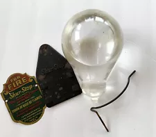 Antique SHUR-STOP Glass Globe Fire Extinguisher - Wall Mount