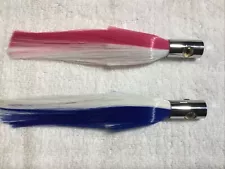 Islander Style Trolling Lure Saltwater Offshore 2 Pack Blue White,pink White NEW