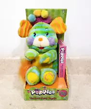 Vintage Popples Plush Pinwheel Penny Popple 2001 with Sealed Bonus VHS NEW Boxed