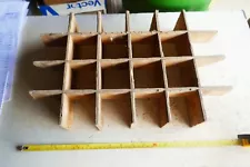 Vintage wood Beer Pop Bottle crate insert only 11 1/4" x 17 1/8" Lot 24-16-1-B