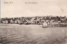 Digby NS Nova Scotia Part of Waterfront 'Water For Sale' Sign Postcard H52