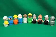 Lot of Vintage Fisher Price Little People Workers, Jobs, Professions