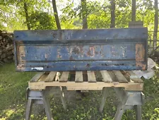 Vintage Chevy Chevrolet Truck Tailgate Blue Rustic