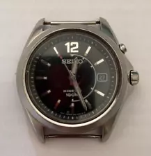 SECOND HAND SEIKO KINETIC MENS WATCH - SELLING FOR SPARES OR REPAIRS