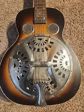 dobro resonator guitar. Missing 1 String. Has Some Wear. See Pictures Closely.