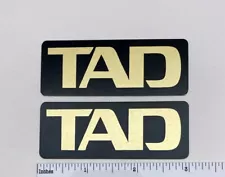 Pioneer TAD Speaker Badge Logo Custom Made Aluminum Pair