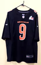 Nike Joe Burrow Cincinnati Bengals Super Bowl LVI On Field Jersey Size XL