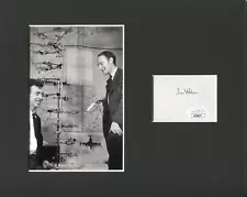 James Watson Nobel Prize Double Helix DNA Signed Autograph Photo Display JSA