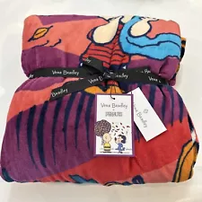 NWT Vera Bradley x Peanuts Fall For Peanuts Plush Throw Blanket NEW Snoopy Linus