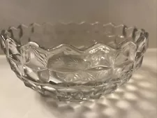 Vintage Fostoria American Clear 8inch Round Serving Bowl Excellent