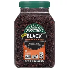 RiceSelect Premium Black Rice, Whole-Grain, Gluten-Free, Non-GMO, and Vegan Rice