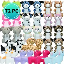 72 Pack Small Stuffed Animals Bulk 7 to 9 Inch Wholesale Plush Claw Machine Toys