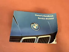 BMW E30 325e M3 318I 325I 325IX Owner's Instructions Manual Book OEM #87235