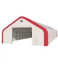 NEW 30'x60'x22' DUAL TRUSS *21oz PVC* Canvas Fabric Storage Building Barn