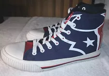 Houston Texans Big Logo High Top Sneakers Team Color Shoes US Men's Size 7