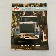 Mack Super Liner II Truck Sales Brochure Catalog Advertising