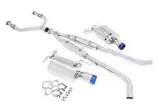 MANZO CATBACK EXHAUST W BLUE TIPS FOR INFINITI 4 DOOR G35 07-08 / G37 09-13