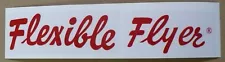 FLEXIBLE FLYER DECAL for Sled, Red, Adhesive Backed, SL106