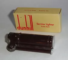 * Vintage * Dunhill Dark Brown Service Lighter Unused in Excellent Box