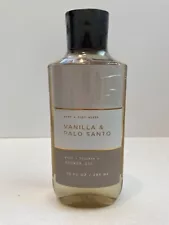 OOPS SALE BATH & BODY WORKS VANILLA & PALO SANTO SHOWER GEL 10oz SEE PICS