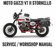 2014-2017 Moto Guzzi V7 II 750cc Stornello Workshop Service Manual eBook PDF CD