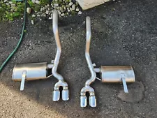 97-04 Corvette C5 CORSA SPORT Stainless Steel Exhaust Mufflers Dual Round Tips