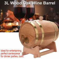 1.5 , 3 , 5 ，10 liters Vintage Wood Oak Timber Wine Barrel For Beer Whiskey Rum