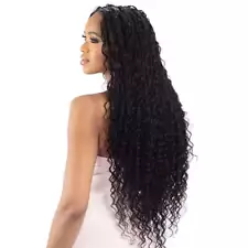 Freetress Bulk 100% Human Hair Bulk Braiding Hair - DEEP BULK 18 - Wet and Wavy