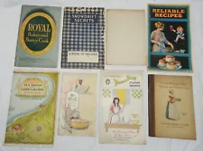 Lot of 8 Vintage Advertising Recipe Booklets - Cream of Wheat, Baker's Chocolate