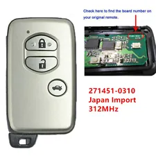 Replacement for Toyota Majesta Mark X Crown 2004-2009 Smart Key FOB 271451-0310