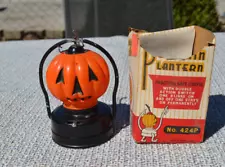 VINTAGE BATTERY OPERATED HALLOWEEN PUMPKIN LANTERN WORKS