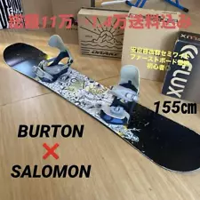 Burton Snowboard Set With Salomon Binding Love