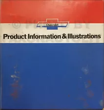 1975 Chevy Car Data Book Dealer Album Chevrolet Showroom Facts Product Info (For: 1975 Chevrolet)