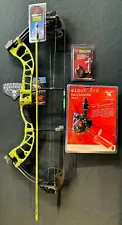 PSE D3 Green Bowfishing Compound Bow Left Hand Cajun Reel Snapshot Rest New