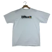 Vintage 90s Microsoft Office Promotion T-Shirt Single Stitch Size X-Large